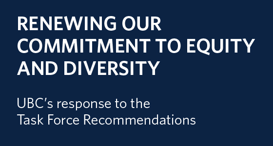 Renewing Our Commitment To Equity And Diversity - UBC Equity ...