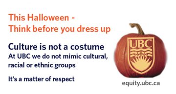 This Halloween – Think before you dress up