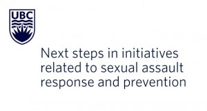 Next steps in initiatives related to sexual assault response and prevention