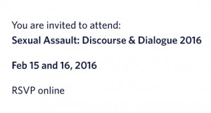 Sexual Assault: Discourse & Dialogue 2016
