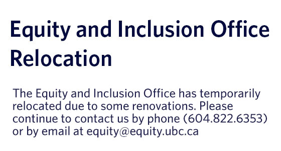 Equity And Inclusion Office Relocation Ubc Equity And Inclusion Office