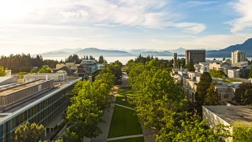 Photo of the Vancouver campus along main mall